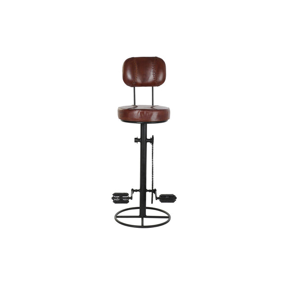 Stool DKD Home Decor 45 x 46 x 118 cm Black Metal Brown-0