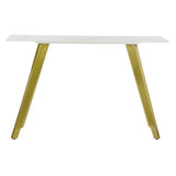 Console DKD Home Decor Ceramic Golden Metal White Modern (120 x 40 x 76 cm)-1