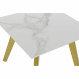 Side table DKD Home Decor Ceramic Golden Metal White Modern (60 x 60 x 48 cm)-4