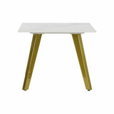 Console DKD Home Decor White Golden Metal Ceramic 60 x 60 x 48 cm-1