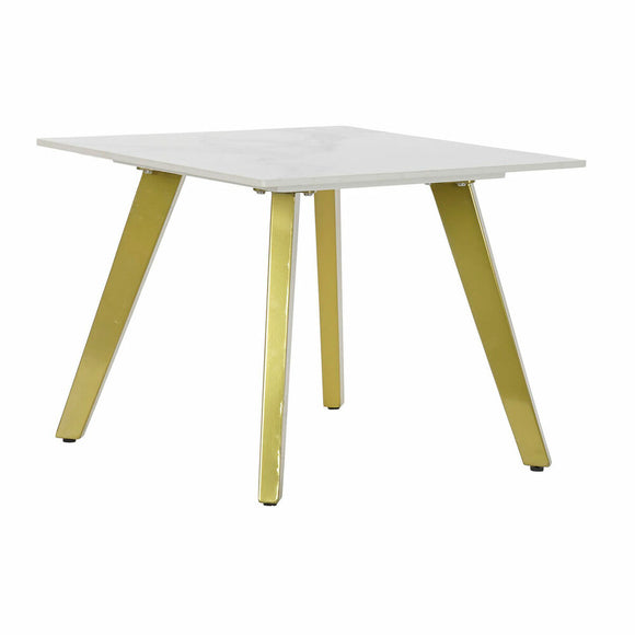 Side table DKD Home Decor Ceramic Golden Metal White Modern (60 x 60 x 48 cm)-0