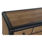Chest of drawers DKD Home Decor Fir Metal (129 x 42 x 79 cm)-1