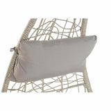 Hanging garden armchair DKD Home Decor 82 x 75 x 125 cm Metal synthetic rattan Light grey (82 x 75 x 125 cm)-2