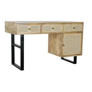 Desk DKD Home Decor Natural Black (130 x 50 x 76 cm)-0