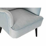 Armchair DKD Home Decor Black Metal Sky blue (76 x 76 x 82 cm)-6