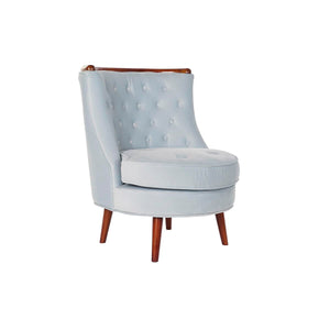 Armchair DKD Home Decor Brown Sky blue Wood Plastic 65 x 69 x 80 cm-0