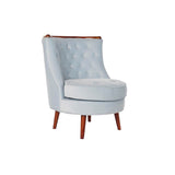 Armchair DKD Home Decor Brown Sky blue Wood Plastic 65 x 69 x 80 cm-0