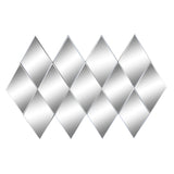 Wall mirror DKD Home Decor Black Modern Rhombus 120 x 2 x 80 cm-0