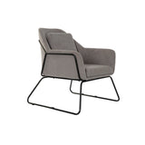 Armchair DKD Home Decor Black Grey Metal 75 x 76 x 82 cm-0