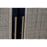 Sideboard DKD Home Decor Black Natural Aluminium Paolownia wood MDF Wood 110 x 30 x 100 cm-4