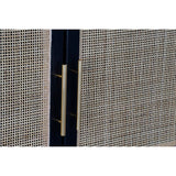 Sideboard DKD Home Decor Black Natural Aluminium Paolownia wood MDF Wood 110 x 30 x 100 cm-2