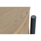 Table DKD Home Decor Black Natural Wood Metal 81 x 81 x 40 cm-2