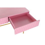 Console DKD Home Decor Pink Golden Metal Mango wood Modern (90 x 45 x 74 cm)-4