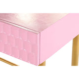 Console DKD Home Decor Pink Golden Metal Mango wood Modern (90 x 45 x 74 cm)-2