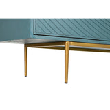 Sideboard DKD Home Decor Golden Metal Turquoise Mango wood (200 x 50 x 76 cm)-8