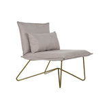 Armchair DKD Home Decor 66 x 78 x 75 cm Beige Golden Metal-0