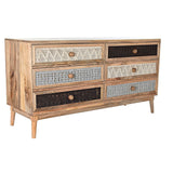 Sideboard DKD Home Decor Natural Grey Mango wood (147 x 48 x 79 cm)-0