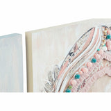 Canvas DKD Home Decor Pinewood Canvas 90 x 3,7 x 90 cm-2