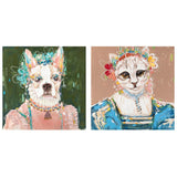 Canvas DKD Home Decor Pinewood Canvas 90 x 3,7 x 90 cm-0