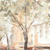 Painting DKD Home Decor Trees Cottage 100 x 3,7 x 100 cm (2 Units)-4