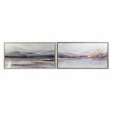 Painting DKD Home Decor 124 x 4,5 x 64 cm Moutain Modern (2 Units)-0