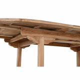 Dining Table DKD Home Decor Brown Extendable Teak (180 x 120 x 75 cm)-3