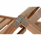 Sun-lounger DKD Home Decor Brown With wheels Teak (200 x 65 x 36 cm)-5