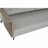 Sofabed DKD Home Decor 203 x 87 x 81 cm Black Beige Metal Brown-1