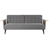 Sofabed DKD Home Decor Brown Grey Metal Urban 203 x 87 x 81 cm-0