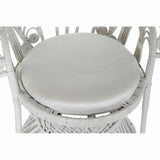 Garden sofa DKD Home Decor White Polyester Metal 30 x 40 cm 96 x 66 x 145 cm 96 x 66 x 140 cm-1