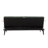 Sofabed DKD Home Decor 203 x 87 x 81 cm Black Metal Brown Green-5