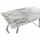 Dining Table DKD Home Decor Steel White 160 x 90 x 76 cm MDF Wood-5