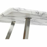 Dining Table DKD Home Decor Steel White 160 x 90 x 76 cm MDF Wood-4