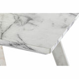 Dining Table DKD Home Decor Steel White 160 x 90 x 76 cm MDF Wood-2