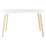 Dining Table DKD Home Decor White Birch MDF Wood 120 x 80 x 74 cm-4