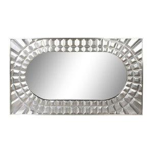 Wall mirror DKD Home Decor 154 x 4 x 92 cm Silver Wood Mango wood Modern-0