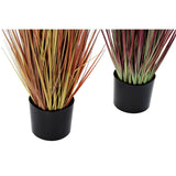 Decorative Plant DKD Home Decor Orange Polyethylene Burgundy PVC 30 x 30 x 150 cm (2 Units)-1