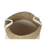 Basket set DKD Home Decor White Brown Natural Fibre 41 x 41 x 52,5 cm-2