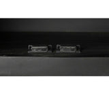 TV furniture DKD Home Decor Black Rattan Mango wood (145,5 x 40,5 x 60 cm)-1