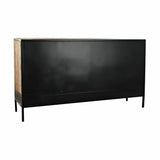 Sideboard DKD Home Decor Brown Black Metal Mango wood (160 x 40 x 90 cm)-3