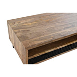 Centre Table DKD Home Decor Black Light brown Metal Mango wood 120 x 60 x 45 cm-4