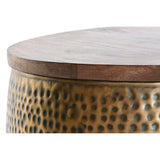Centre Table DKD Home Decor Golden Metal Mango wood 74 x 74 x 44 cm-3