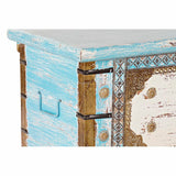 Chest DKD Home Decor Blue Brass Mango wood 116 x 40 x 45 cm-1