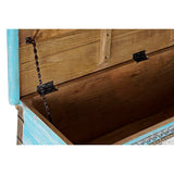 Chest DKD Home Decor Blue Brass Mango wood 116 x 40 x 45 cm-3