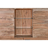 Cupboard DKD Home Decor   145 x 40 x 153 cm Crystal Brown Acacia-3