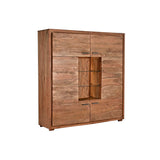 Cupboard DKD Home Decor   145 x 40 x 153 cm Crystal Brown Acacia-1