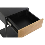 Nightstand DKD Home Decor Golden 35 x 40 x 55 cm Black Metal Wood-3