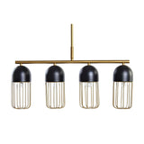 Ceiling Light DKD Home Decor Black Golden 220 V 50 W (60 x 11 x 26 cm)-0
