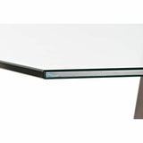 Dining Table DKD Home Decor Crystal Grey Metal Transparent 160 x 90 x 75 cm 30 x 40 cm MDF Wood-5