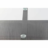 Dining Table DKD Home Decor Crystal Grey Metal Transparent 160 x 90 x 75 cm 30 x 40 cm MDF Wood-2